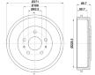 Brzdový buben HELLA 8DT 355 300-661