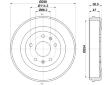 Brzdový buben HELLA 8DT 355 300-901