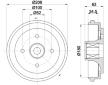 Brzdový buben HELLA 8DT 355 300-991