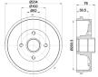 Brzdový buben HELLA 8DT 355 301-071