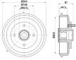 Brzdový buben HELLA 8DT 355 302-751
