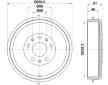 Brzdový buben HELLA 8DT 355 303-211