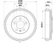 Brzdový buben HELLA 8DT 355 303-181