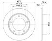 Brzdový kotouč HELLA 8DD 355 100-381