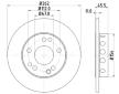 Brzdový kotouč HELLA 8DD 355 100-741