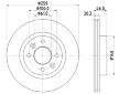 Brzdový kotouč HELLA 8DD 355 101-281