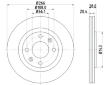 Brzdový kotouč HELLA 8DD 355 102-051