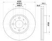 Brzdový kotouč HELLA 8DD 355 102-901