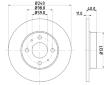 Brzdový kotouč HELLA 8DD 355 103-151