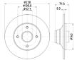 Brzdový kotouč HELLA 8DD 355 104-021