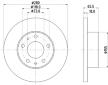 Brzdový kotouč HELLA 8DD 355 104-391
