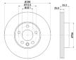 Brzdový kotouč HELLA 8DD 355 127-221