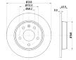 Brzdový kotouč HELLA 8DD 355 104-501