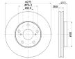 Brzdový kotouč HELLA 8DD 355 104-931