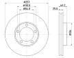 Brzdový kotouč HELLA 8DD 355 105-181