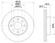 Brzdový kotouč HELLA 8DD 355 105-881