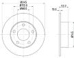 Brzdový kotouč HELLA 8DD 355 118-581