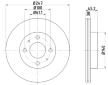 Brzdový kotouč HELLA 8DD 355 105-931