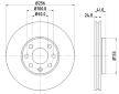 Brzdový kotouč HELLA 8DD 355 106-051