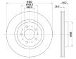 Brzdový kotouč HELLA 8DD 355 106-131