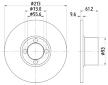 Brzdový kotouč HELLA 8DD 355 106-161