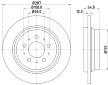 Brzdový kotouč HELLA 8DD 355 107-091