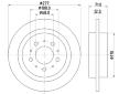 Brzdový kotouč HELLA 8DD 355 107-101