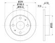 Brzdový kotouč HELLA 8DD 355 107-291