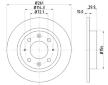 Brzdový kotouč HELLA 8DD 355 107-371