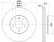 Brzdový kotouč HELLA 8DD 355 108-081