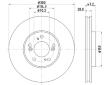 Brzdový kotouč HELLA 8DD 355 108-141