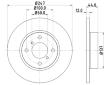 Brzdový kotouč HELLA 8DD 355 108-211