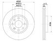 Brzdový kotouč HELLA 8DD 355 127-731