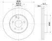 Brzdový kotouč HELLA 8DD 355 127-761