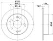 Brzdový kotouč HELLA 8DD 355 110-311