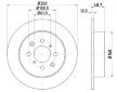 Brzdový kotouč HELLA 8DD 355 110-331