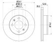 Brzdový kotouč HELLA 8DD 355 110-641