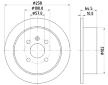 Brzdový kotouč HELLA 8DD 355 110-691