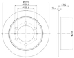 Brzdový kotouč HELLA 8DD 355 112-001