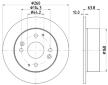 Brzdový kotouč HELLA 8DD 355 112-011