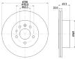 Brzdový kotouč HELLA 8DD 355 112-491