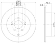 Brzdový kotouč HELLA 8DD 355 118-801