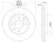 Brzdový kotouč HELLA 8DD 355 112-951