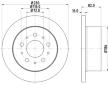 Brzdový kotouč HELLA 8DD 355 113-711