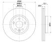Brzdový kotouč HELLA 8DD 355 129-491