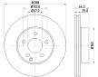 Brzdový kotouč HELLA 8DD 355 128-701