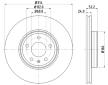 Brzdový kotouč HELLA 8DD 355 128-711