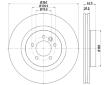 Brzdový kotouč HELLA 8DD 355 129-501