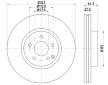 Brzdový kotouč HELLA 8DD 355 129-521