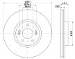 Brzdový kotouč HELLA 8DD 355 118-161